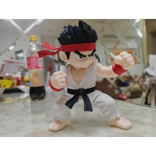 3D Baskı Zamanı 3D Baskı Chibi Street Fighter Ryu Figürü – Koleksiyonluk Mini Anime Dövüşçü Biblosu