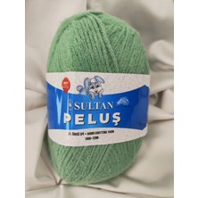 Sultan Peluş Küf Yeşili El Örgü Ipi 100GR. 120MT.(1 Adet) - Renk: 2249