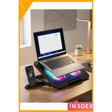 İn3dex USB Rgb Fanlı Laptop Soğutucu Stand Notebook Yükseltici
