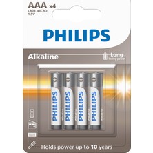 Philips Aaa Ince Kalem Pil Alkaline 1.5V  LR03A4B/10- 4'lü Paket
