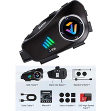 Prepare Kamera Kayıt Özellikli Motosiklet Kask Kulaklık PR28 32GB Hafıza Kartı Hediyeli 1080P Wireless App