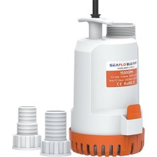 Seaflo Taşınabilir Kullanışlı Dalgıç Manuel Sintine Pompası 2000 Gph 12V  - Hortum Çıkışı Ø: 1-1/8'' ve 1-1/4'' (29MM, 32MM)