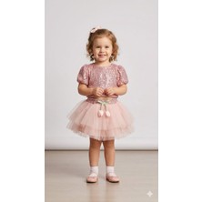 Cocosiss Kız Bebek Crop Tütü Etekli Takım  CCS-2649