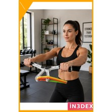 İn3dex Evde Direnç Bantlı Üst Vücut Egzersiz Seti Kol Omuz Göğüs