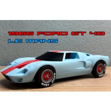 3D Baskı Zamanı 1966 Ford GT40 Le Mans Dekoratif Model - 3D Yazıcı Efsane Yarış Arabası Biblo - Koleksiyoner Hediyesi