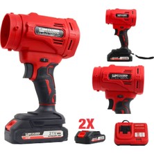 Maxplus Premium Series 21V Lityum Iyon Akülü Hava Üfleme Makinesi - Güçlü Şarjlı Yaprak ve Toz Körüğü