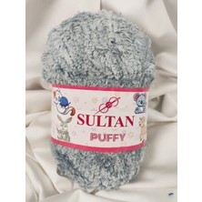 Sultan Puffy Gri El Örgü Ipi 100GR. 100MT.(1 Adet) - Renk: 1209