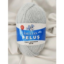 Sultan Peluş Açık Gri El Örgü Ipi 100GR. 120MT.(1 Adet) - Renk: 2255