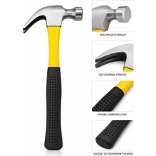 Nealdin 16 Oz Pençe Çekici 24 Cm(Çatal Çekiç)