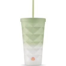 Starbucks® Baklava Desenli Adaçayı Yeşili Soğuk İçecek Bardağı - 562 ml - 11182379 Paslanmaz Çelik Malzeme ile Şık Tasarım