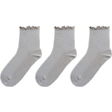QUALITY WALKING Monochrome Series Soket Çorap 3'lü Set