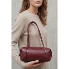 Vivazzaluxe Cylindre Model Kadın Deri El & Kol & Omuz Çanta