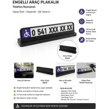 EzelModArt Plaka Tasarım Engelli Araç Için  Numaratör