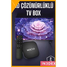 İn3dex 4K Android Tv Box 4 Çekirdekli Wi-Fi Media Player