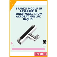 İn3dex Çok Fonksiyonlu Musluk Başlığı Krom Kaplama Paslanmaz