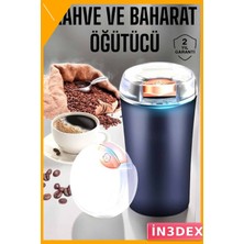 İn3dex Paslanmaz Çelik Otomatik Kahve ve Baharat Öğütücü Taşınabilir