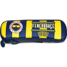 Fenerbahçe Lisanslı Çubuklu Kalemlik - Sarı Lacivert Tek Bölmeli Kalem Çantası