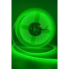 Hazar Led 5 Volt 5mm 400 Ledli Ince Esnek Cob Şerit LED Yeşil IP20 5 Metre