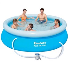 Bestway Üç Katmanlı Dayanıklı Pvc Şişme Aile Havuzu 305X76 cm – Super Tough Malzeme, Uzun Ömürlü Kullanım