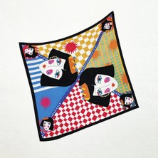 Tarzını Seç Siyah Queen Fular / Bandana / Aksesuar / Eşarp 90X90 cm