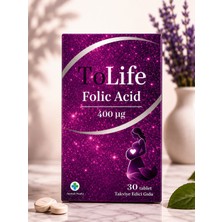 Tolife Folic Acid 400 Μg + Vitamin B6 Içeren Takviye Edici Gıda 30 Tablet