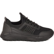 Walkway Siyah Hava Alabilen Tekstil Esnek Unisex Spor Ayakkabı 9060 G
