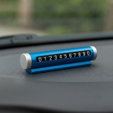 ALMITAL Araç Içi Mavi Numaralık Çevrilebilir Gizlenebilir Telefon Numarası Yazma Aparatı