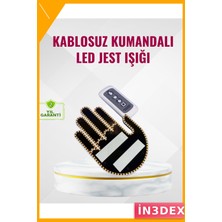 İn3dex LED Araç Jest Işığı 25M Uzaktan Kumandalı Naylon Bantlı