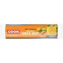 Cook Cook Buz.cop Torbası Kavun Kokulu 55*60 Orta 15'lı 6616
