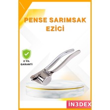 İn3dex Ergonomik Metal Sarımsak Ezici Güçlü Presleme Mekanizması