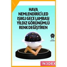 İn3dex USB Projektörlü Aromaterapi Nemlendirici Masaüstü Hava Nemlendirme Cihazı