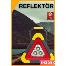 İn3dex Güneş Enerjili Acil Durum Projektörü 500 Lümen 5 Modlu
