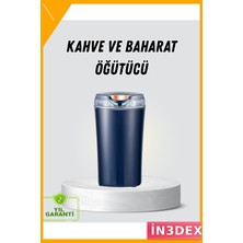 İn3dex Otomatik Kahve ve Baharat Öğütücü Paslanmaz Çelik Dayanıklı
