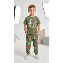 Name Baby & Kids Erkek Çocuk Timsah Baskılı Takım LUC-5441