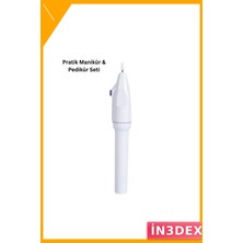 İn3dex Profesyonel Taşınabilir Manikür Pedikür Seti Sessiz Ayarlanabilir Hız