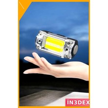 İn3dex LED Kafa Lambası Şarjlı Beyaz Işık Sensörlü 215 Lümen