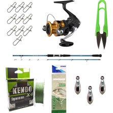 Shimano Fx 4000 Olta Makinesi Alivio 210 cm 50-150GR Tekne Kamışı Özel Tekne Oltası Seti
