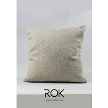 Rokfab Düz Renk Kırlent Kılıfı 45X45 cm Dekoratif Yastık Kılıfı
