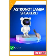 İn3dex Astronot Projeksiyon Lambası Bluetooth Müzikli Zamanlayıcılı