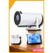 İn3dex Full Hd 4K Destekli 130 Inç Geniş Ekran Projeksiyon Cihazı