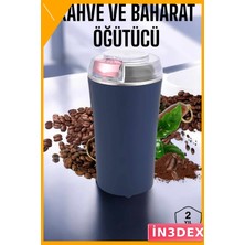 İn3dex Paslanmaz Çelik Kahve ve Baharat Öğütücü Taşınabilir Otomatik