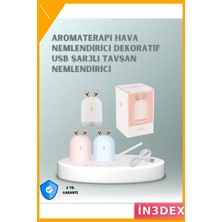 İn3dex 200 ml Ultrasonik Hava Nemlendirici Tavşan Kulaklı Gece Lambası