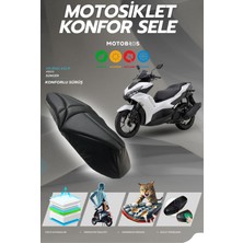 Motobros Kuba Vizy 50 Uyumlu Konfor Sele Kılıfı Visco Sünger (Yırtılmaya Dayanıklı)