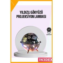 İn3dex Uzay Temalı USB Şarjlı Nemlendirici Projeksiyon Işık