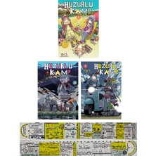 Kayıp Kıta Yayınları Huzurlu Kamp 1-2-3. Ciltler Manga Seti (Manga Ayracı ve Özel Cetvel Hediyeli)