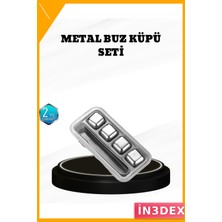 İn3dex Paslanmaz Çelik Buz Küpleri 304 Sulandırmaz Yeniden Kullanılabilir