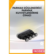 İn3dex Ayarlanabilir Dirençli Parmak Egzersiz Aleti El ve Bilek Güçlendirici