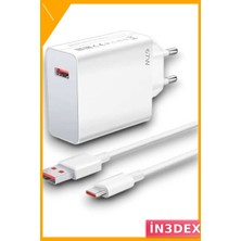 İn3dex 67W Turbo Hızlı Şarj Adaptörü ve Kablo Seti