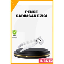 İn3dex Sarımsak Ezici Metal Sağlam Ergonomik Tutuş Pratik Mutfak Aleti