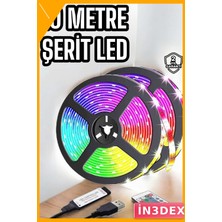İn3dex 10 Metre Rgb Şerit LED Kumandalı USB Ses Kontrollü
